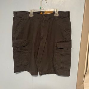 Grey Relaxed Fit Rugged Flex Rigby Cargo Shorts Size 38x11